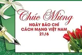 Thư Chúc mừng Ngày Báo chí Cách mạng Việt Nam