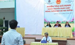 TP.HCM: Tuyên truyền pháp luật về bạo lực học đường qua phiên tòa giả định
