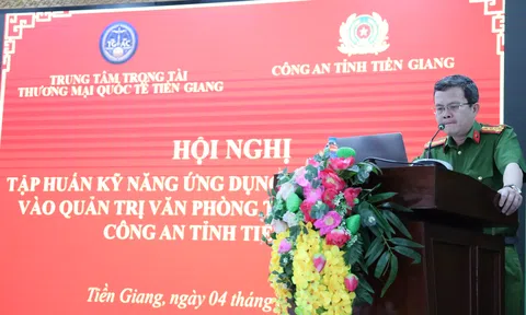 Công an Tiền Giang tổ chức tập huấn kỹ năng ứng dụng trí tuệ nhân tạo (AI) vào quản trị văn phòng
