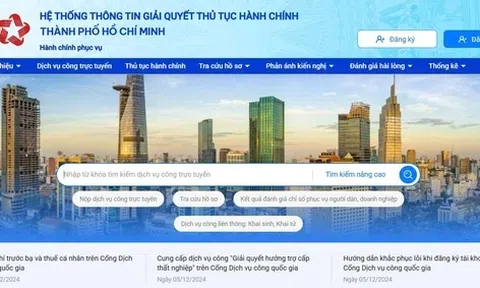 Tp.HCM đóng cổng dịch vụ công địa phương từ 1/7