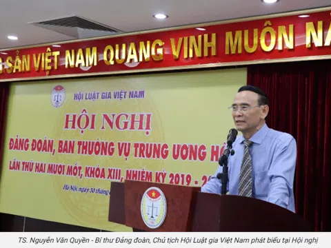 Hội nghị Đảng đoàn, Ban Thường vụ Trung ương Hội Luật gia Việt Nam lần thứ 21