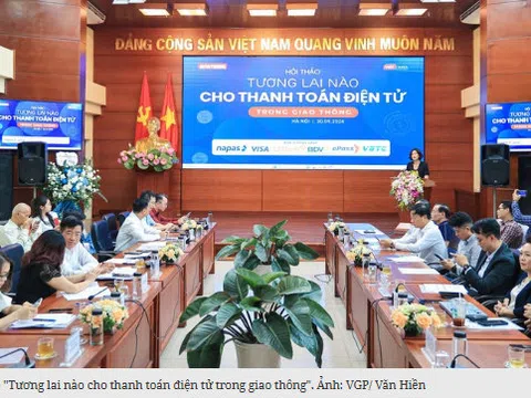 Thúc đẩy thanh toán điện tử trong lĩnh vực giao thông