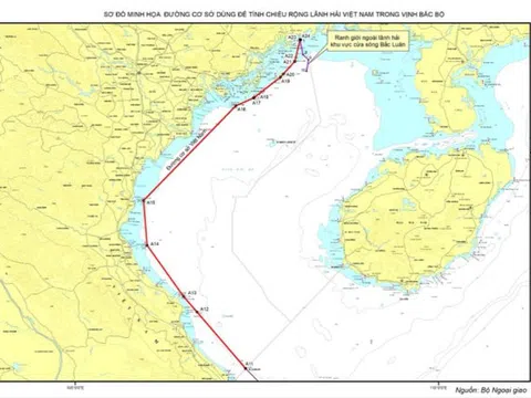 Việt Nam lưu chiểu tại Liên hợp quốc hải đồ và tọa độ đường cơ sở tại Vịnh Bắc Bộ