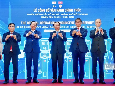 Metro số 1 Bến Thành - Suối Tiên chính thức lăn bánh