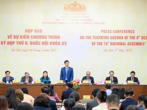 Kỳ họp thứ 9, Quốc hội khóa XV chính thức khai mạc sáng nay 5/5